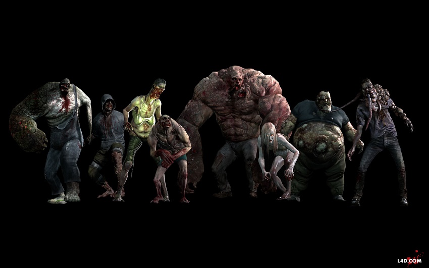 Dàn quái Zombie trong Left 4 Dead 2