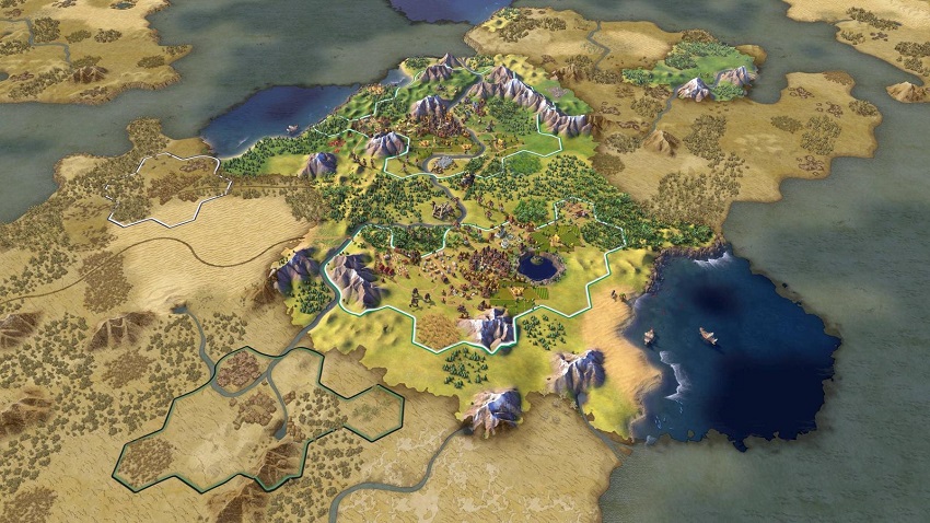 Bản đồ của Civilization 6 rất rộng lớn