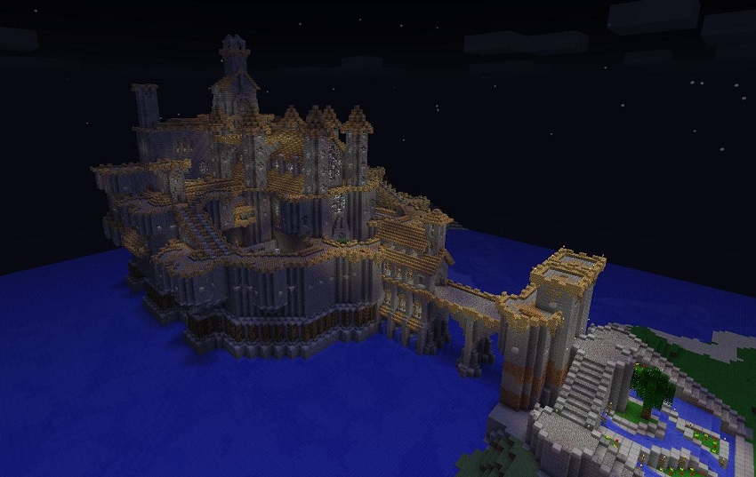 Nhiều kì quan, lâu đài rộng lớn đang chờ bạn khám phá trong Minecraft Hexxit