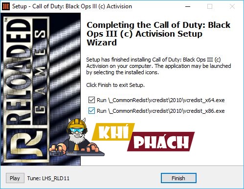 Cài đặt phần mềm yêu cầu để chơi Call Of Duty Black OPS 3