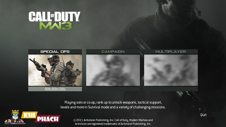 Chiến Call of Duty Modern Warfare 3 cùng Khí Phách nào