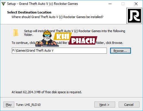 Hướng dẫn setup GTA 5 Full mang lại PC