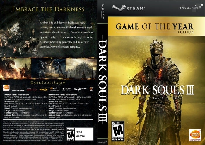 Cấu hình yêu cầu để chiến game Dark Souls 3 thuộc tầm trung