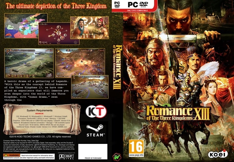 Cấu hình để chiến Romance Of The Three Kingdoms 13 full cho PC