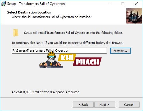 Hướng dẫn cài đặt Transformers: Fall of Cybertron Full cho PC
