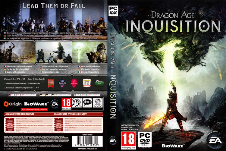 Dragon Age: Inquisition không yêu cầu một cấu hình quá cao