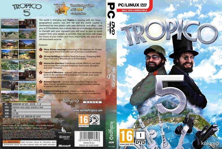 Cấu hình yêu cầu chiến Tropico 5